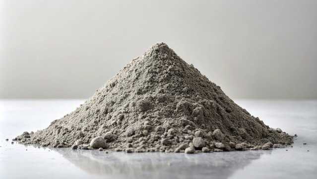 Minimalist design of a fly ash pile on the ground