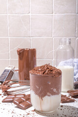 Whipped dalgona hot chocolate