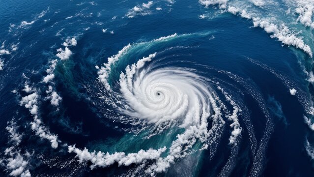 Hurricane Chaos is a large and powerful storm system with rotating high-speed winds, usually forming over warm ocean waters and causing destruction along coastlines.
