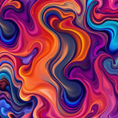 Colorful abstract swirls in vibrant hues creating a dynamic visual effect