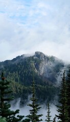 Mountain in the morning