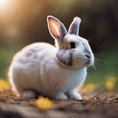 Fototapeta premium Cute Bunny Closeup