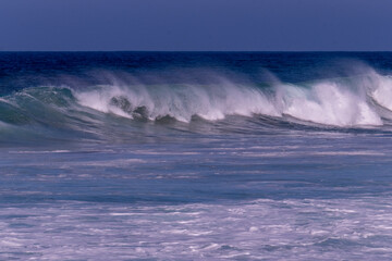 Breaking Waves Pacific Ocean Baja California Mexico