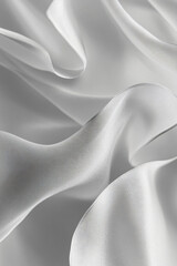 Obraz premium Close-up of delicate, flowing light grey