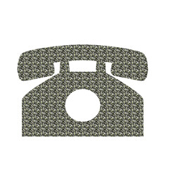 Land line telephone set icon black lines 3d illustration.png, Internet, website yellow and orange color rounded icons transparent png illustration. Grab this artwork for advertising and different use