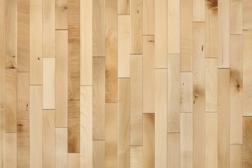 Fototapeta premium Beautiful maple flooring texture from an overhead view, showcasing light wood tones and ultra-realistic details.