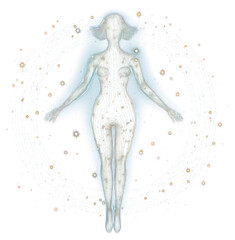 Obraz premium Light symbol cross alien.