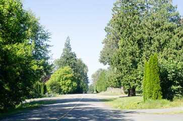 Spectacular view of Fraser Valley countryside around Chilliwack, BC, Canada