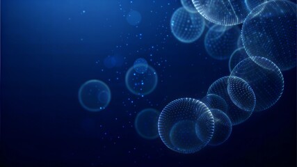 Translucent Gradient Sphere in Ethereal Colors Creating Abstract Dimensional Effect