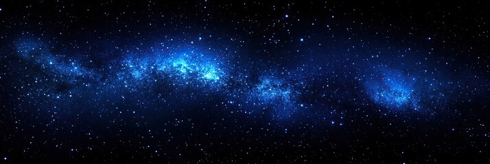 Obraz premium Deep blue to black gradient with coarse grain, creating a night sky effect for dramatic designs