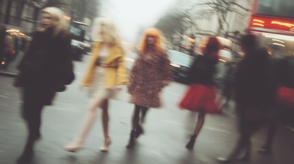 Blurry Glamour: A Vintage Walk Through London Streets