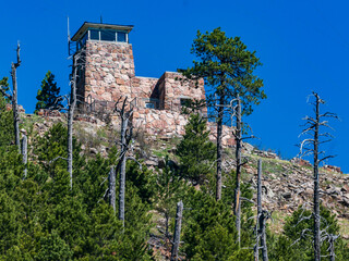 Lookout Tower on Mount Coolidge in Custer State Park in the Black Hills