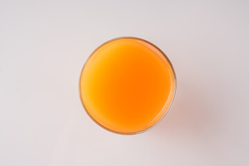 Fresh Carrot Juice Isolated on White with Organic Orange Carrots Healthy Vegetarian and Delicious