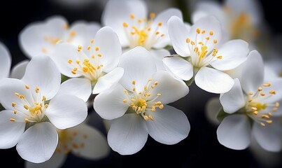 Beautiful and rare species of white flowers