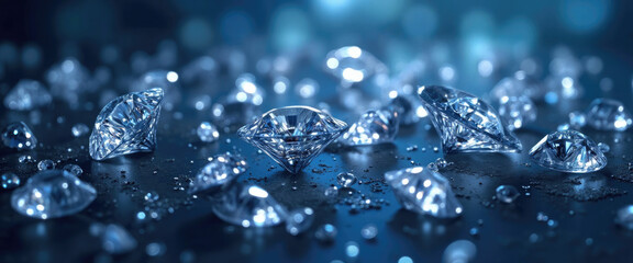 Diamond Backdrop Wallpaper with Space for Text Placement