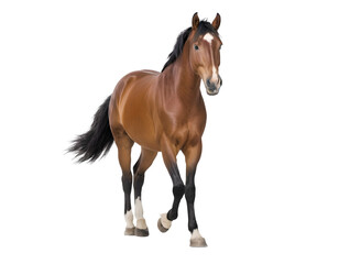 Obraz premium horse png, horse walking, horse isolated on white transparent background