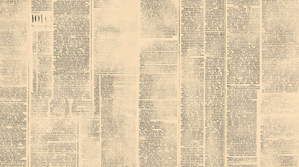 Obraz premium Old vintage newspaper background texture with space for text or images. aesthetic retro wallpaper design with aged paper. Vintage Newspaper Texture. Illustration