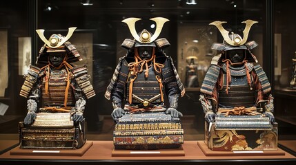 The samurai's exquisite and intricate armor
