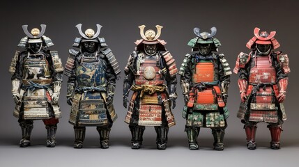 The samurai's exquisite and intricate armor
