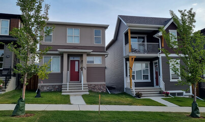Beautiful modern suburban home in Calgary, Alberta.