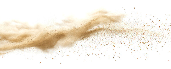 Plakat PNG Particles cloud sand dust.