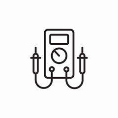 voltmeter multmeter icon sign vector