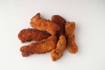 Golden Crispy Chicken Strips: A Tasty American Fast Food Favorite