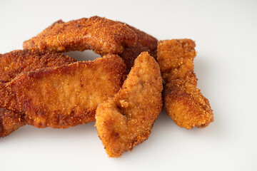 Golden Crispy Chicken Strips: A Tasty American Fast Food Favorite