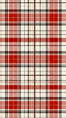 Traditional plaid fabric featuring a red and black pattern ideal for clothing and home décor