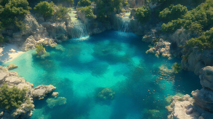 Fototapeta premium Artistic tropical island beauty