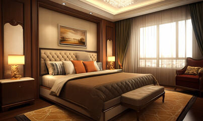 Obraz premium interior design template created using generative artificial intelligence