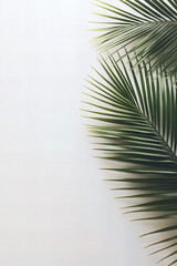 Elegant Tropical Leaves Background on Textured Surface - Perfect Botanical Design with Space for Text for Nature-Inspired Projects, Social Media Graphics, and Professional Presentations