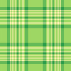 Industrial tartan vector background, craft texture seamless check. Mosaic fabric textile plaid pattern in green and lime colors.