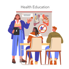 EVALI. Flat Vector Illustration