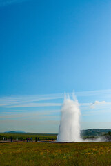 Strokkur, Geyser in nature in Iceland