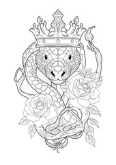 Tattoo design snake 