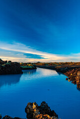 The Blue Lagoon is a geothermal spa found on the Reykjanes Peninsula in southwest Iceland.