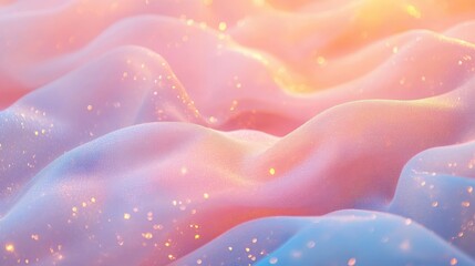 Dreamy flowing background with soft colors and glittering lights, creating a whimsical, fairy-tale aesthetic