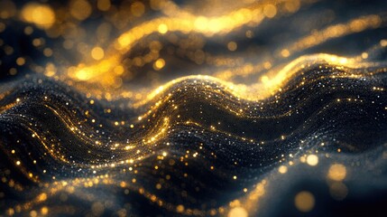 Magical background with gentle flowing shapes and light sparkles, inspired by dreamy, fairy-tale worlds