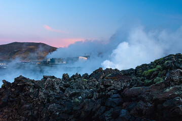 Blue lagoon, in reykjanes peninsula, in Iceland