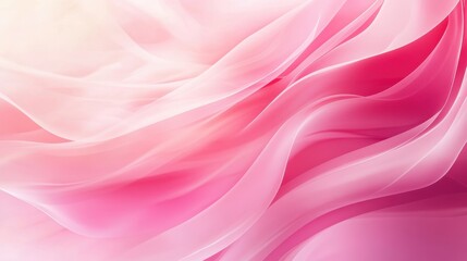 Obraz premium Abstract Pink and White Fabric Texture Background - Soft, Flowing, Draped, Smooth, Elegant, Delicate