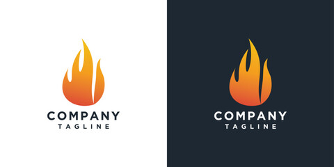 fire logo design inspiration. hot fire logo