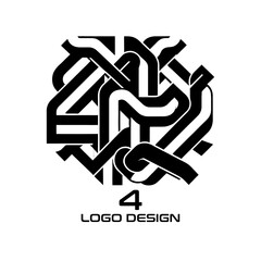 4 Vector Logo Design