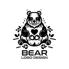 Fototapeta premium Bear Vector Logo Design