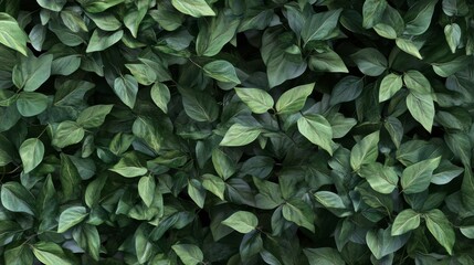 Lush Green Leaves Texture for Nature Themes