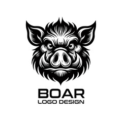 Boar Vector Logo Design