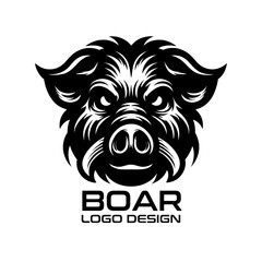 Boar Vector Logo Design