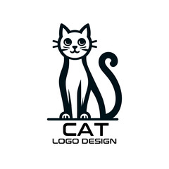 Cat Vector Logo Design