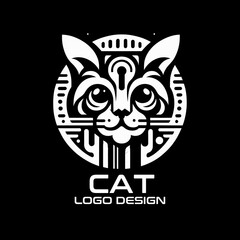 Cat Vector Logo Design