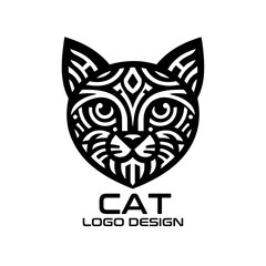Cat Vector Logo Design